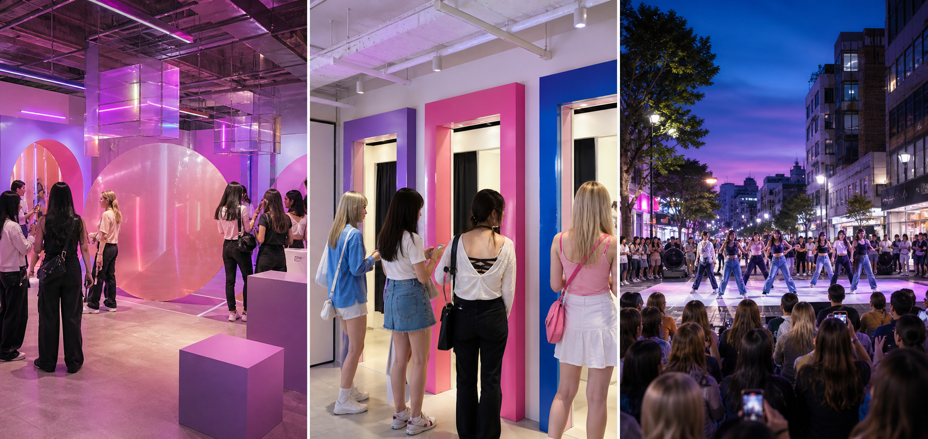 AI-assisted VEMORIQ editorial visualization of public K-pop fan experiences in Korea