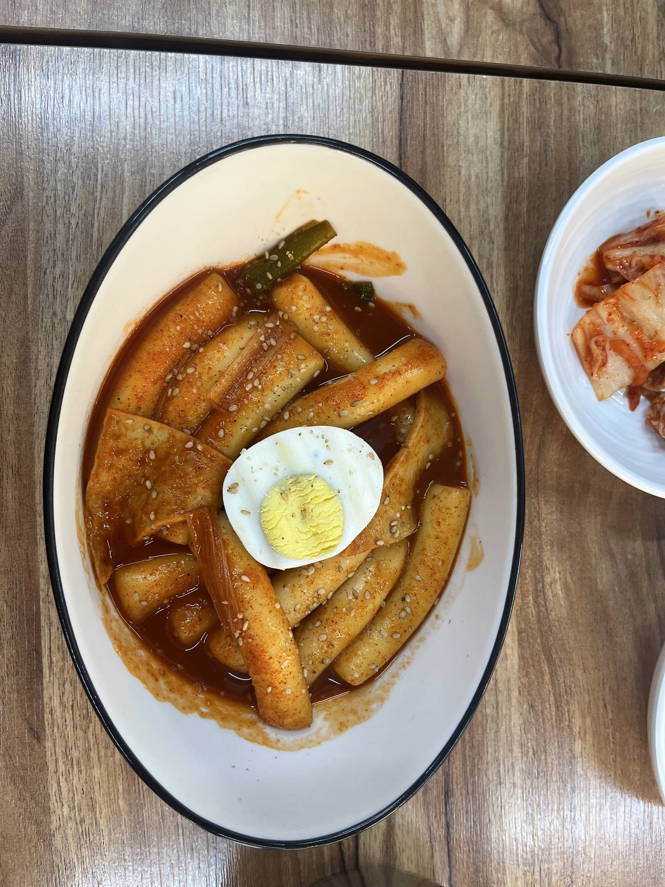 순한 떡볶이 전체 접시