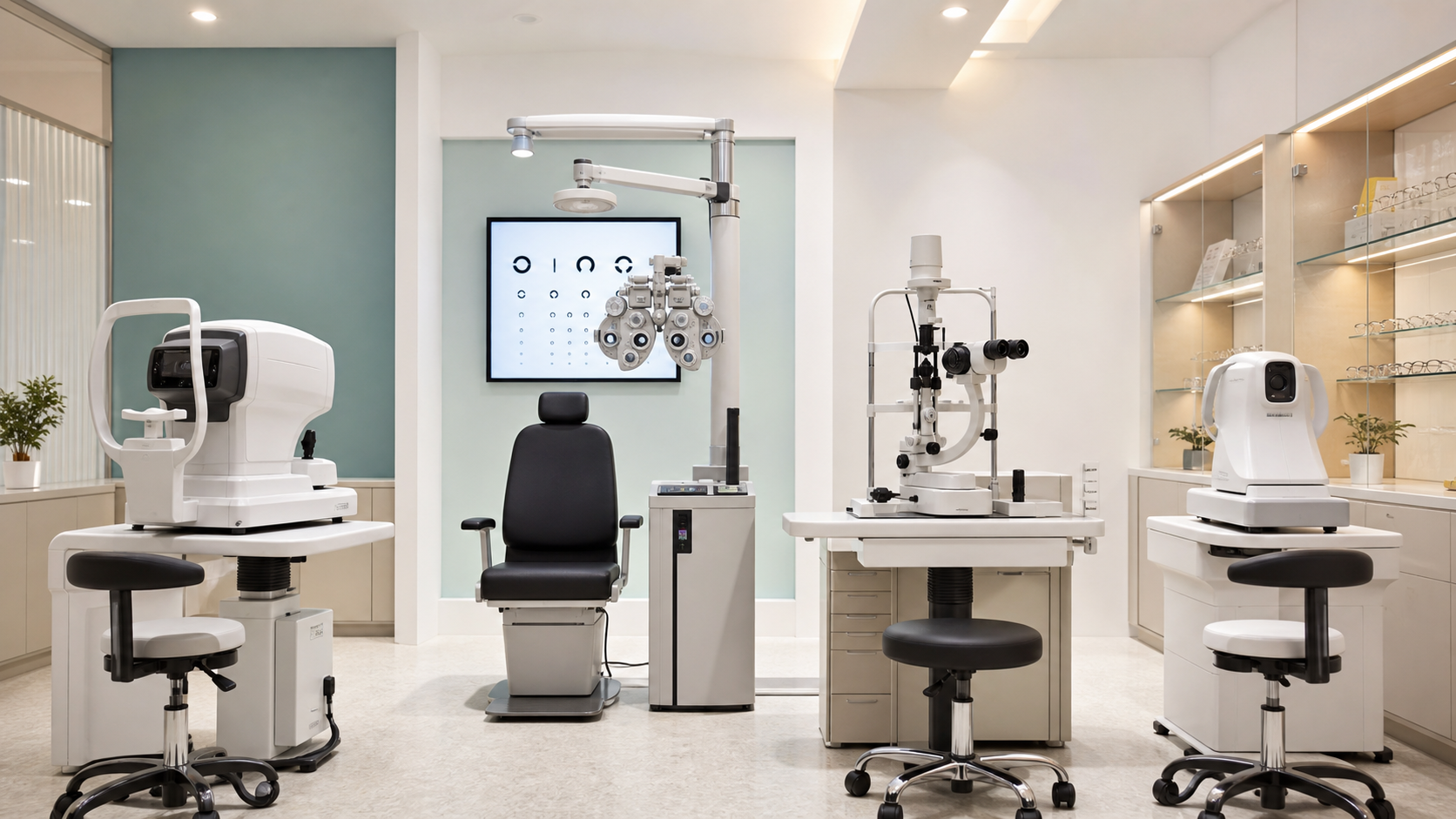 Original VEMORIQ photograph of optical examination equipment in Korea