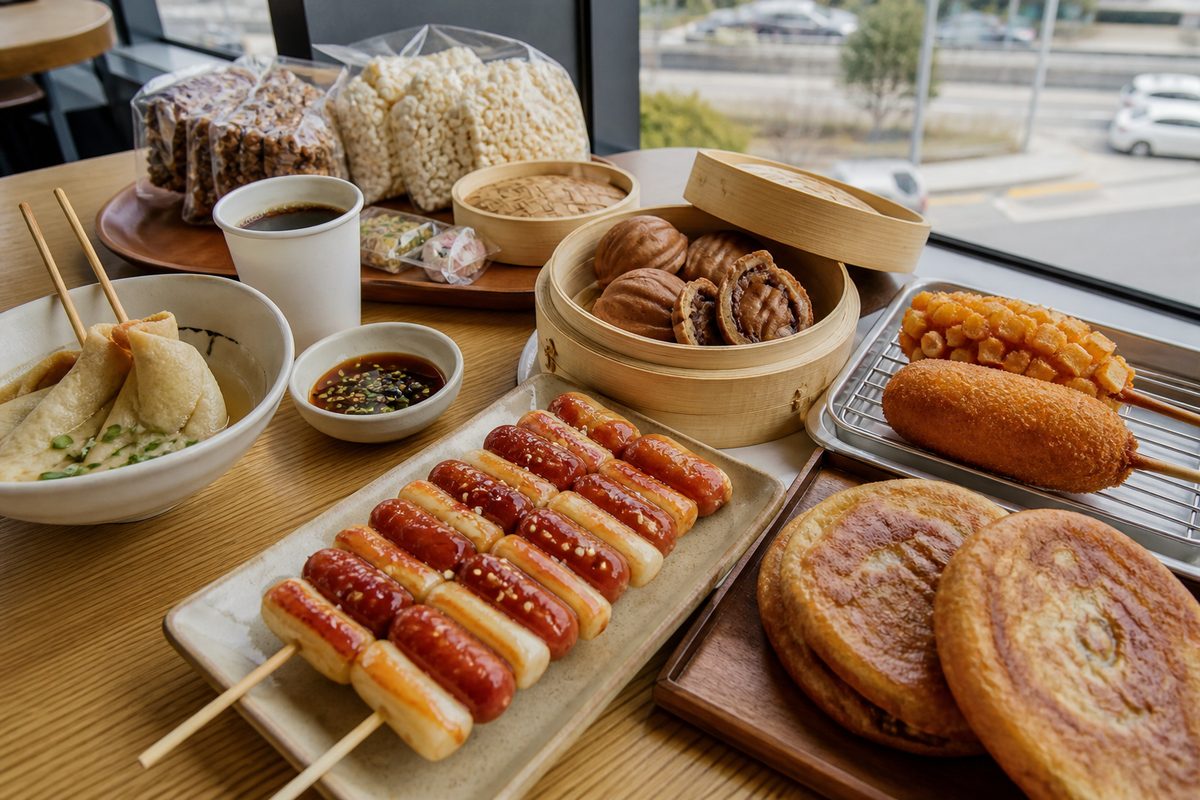 Korean Highway Rest-Stop Food: Sotteok-Sotteok, Walnut Cakes, Hotteok and More