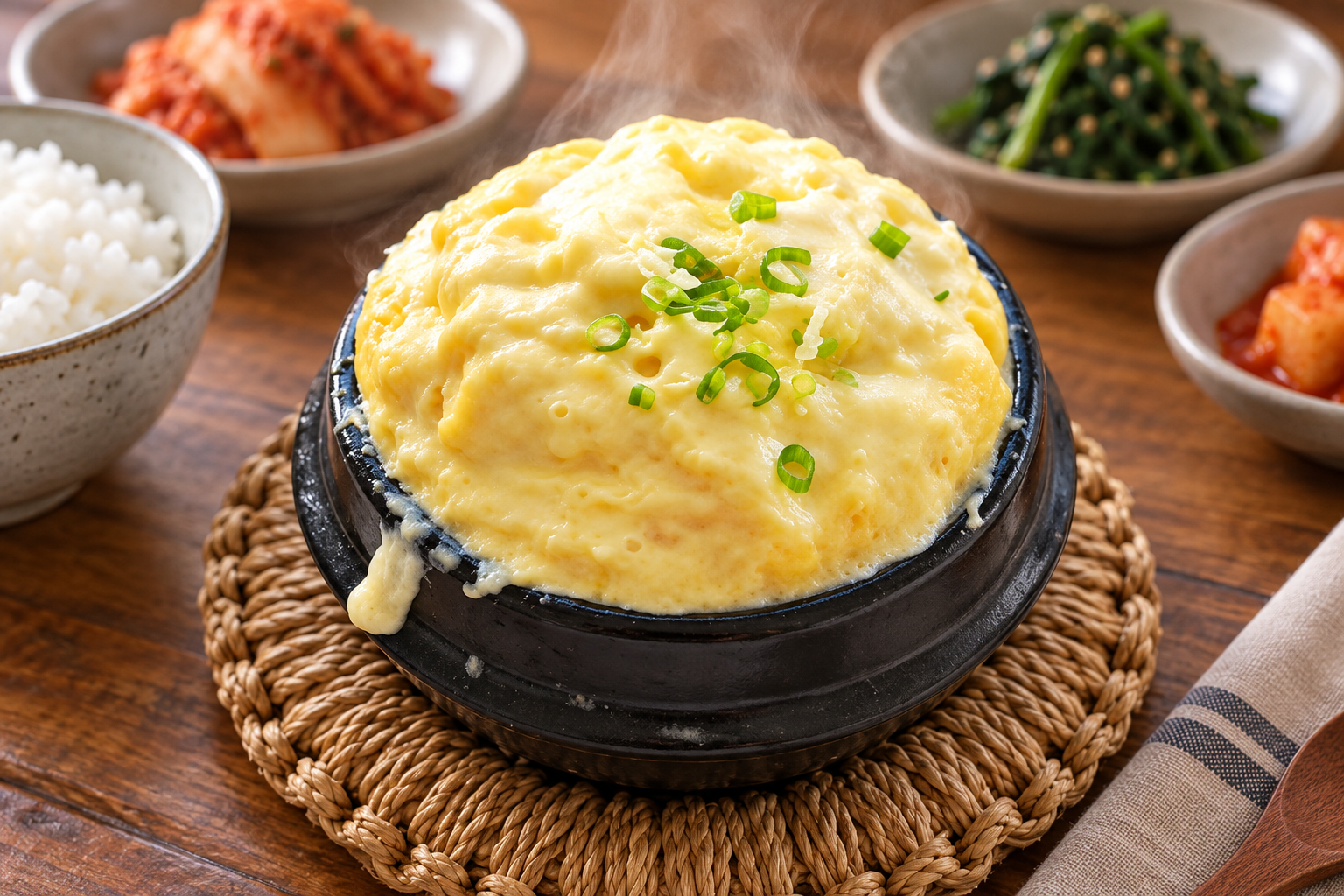 Gyeran-jjim · Korean Steamed Egg Korean seasonal food