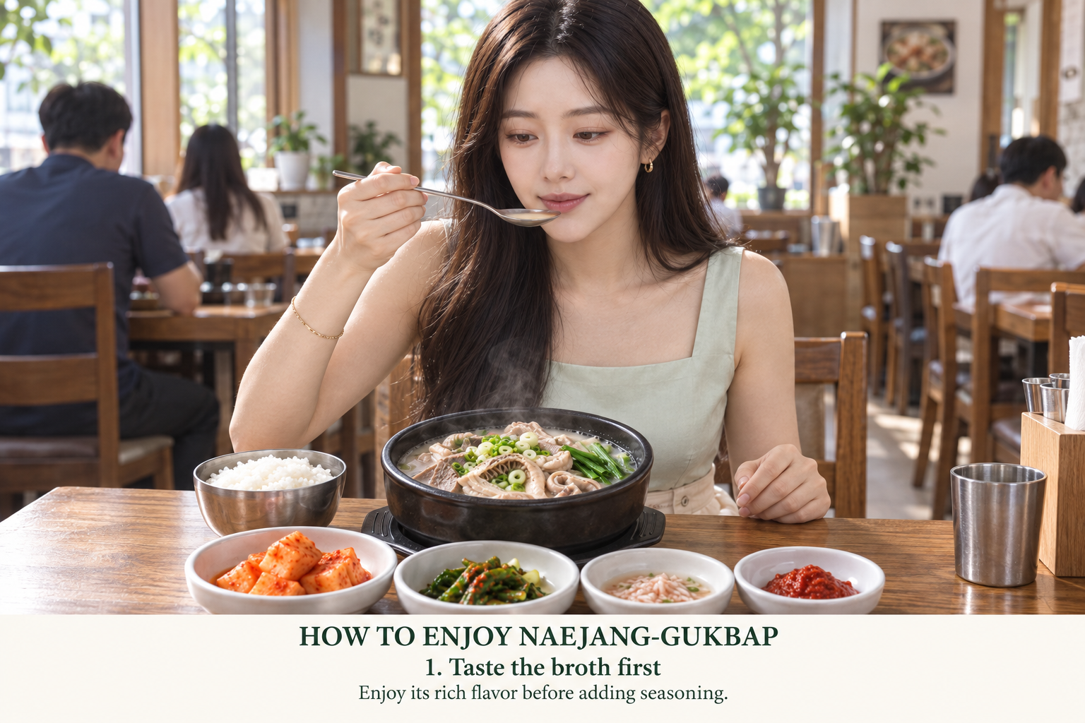 How to enjoy Naejang Gukbap, step 1