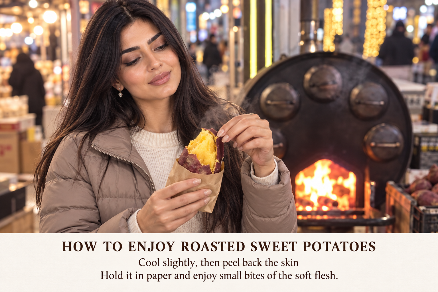 Roasted Sweet Potato & Chestnut eating guide step 1