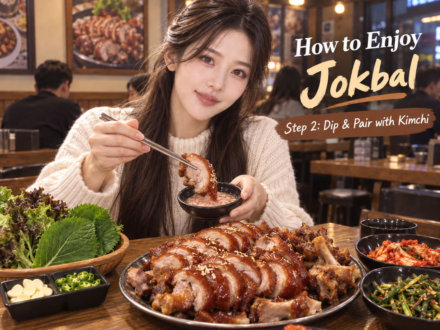 Compare a second slice with a light touch of saeujeot, then alternate with kimchi or spicy buckwheat noodles. The condiments should sharpen the pork, not bury it.