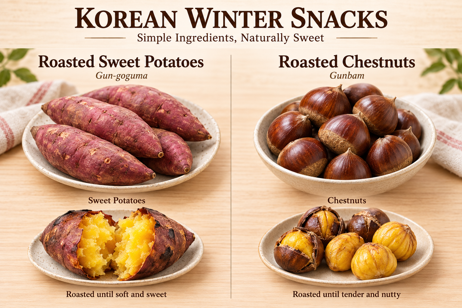 Roasted Sweet Potato & Chestnut main ingredients guide